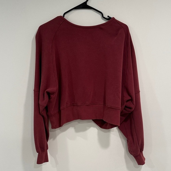 Lulu's Deep Red Women's Hoodie - Picture 1 of 3